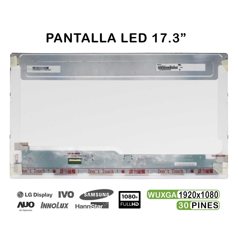 PANTALLA LED DE 17.3" PARA PORTÁTIL MSI GE70 2QE APACHE PRO FULL HD
