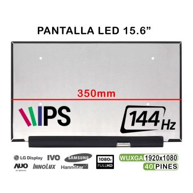 Schermo LED per laptop da 15,6" B156HAN09.2 HW1A 144 Hz FHD 350 mm