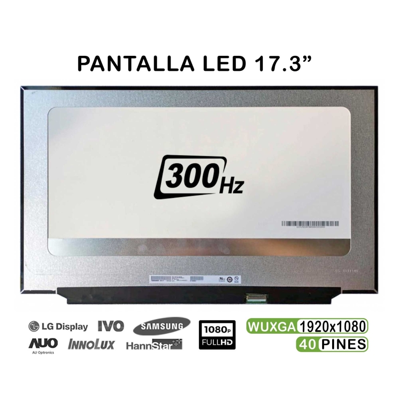 Acquista schermo LED portatile da 17,3" B173HAN05.1 | 300 Hz FHD 40 pin