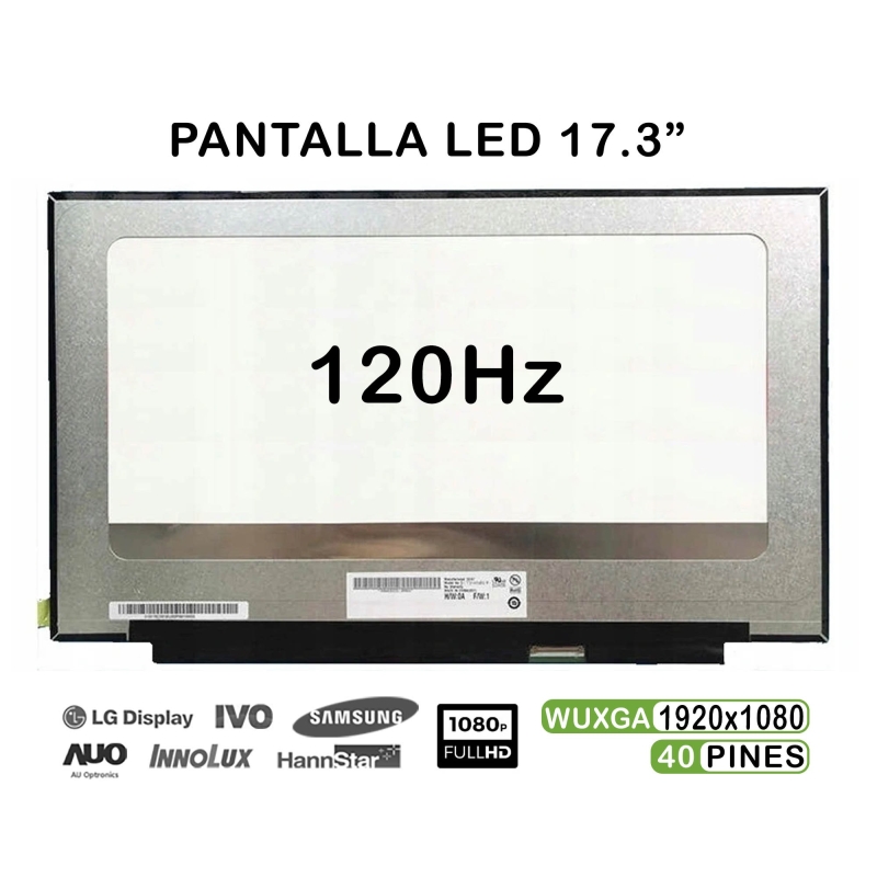 Display LED portatile 17,3" NV173FHM-NX1 120Hz 1920x1080