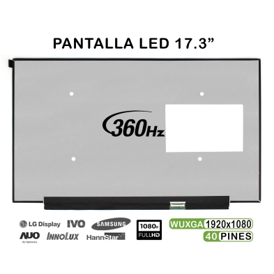 Schermo LED portatile da 17,3" NE173FHM-NZ6 V8.0 360 Hz FHD 40 pin
