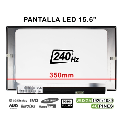 Schermo LED per laptop da 15,6" NE156FHM-NZ1 V8.0 240 Hz FHD 40 pin