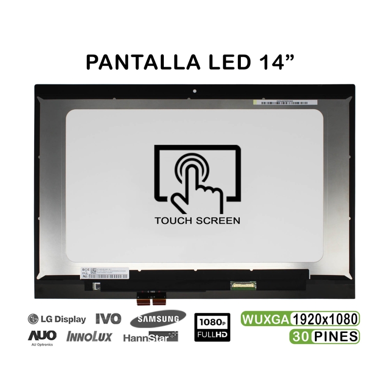 Schermo LED per laptop HP 14-BF009NS FHD da 14" | NV140FHM-N48 V8.1