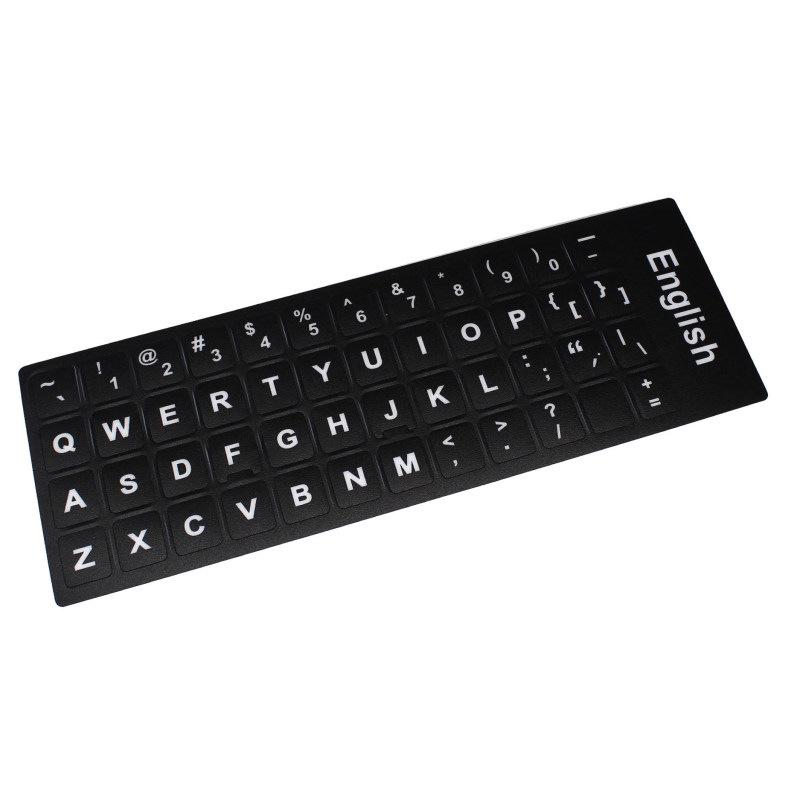 Etiqueta teclado castellano preto, etiqueta teclado castellano preto