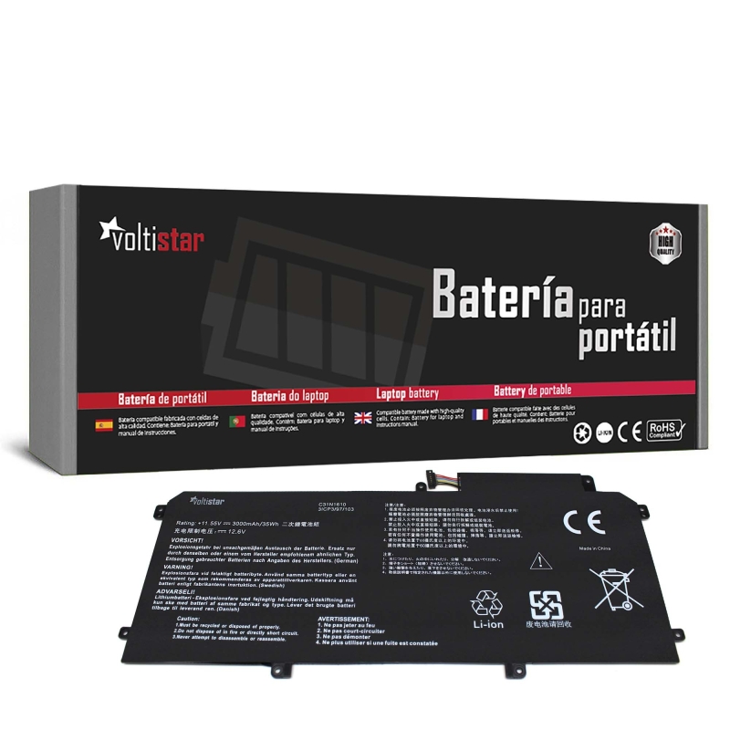 BATERÍA PARA PORTÁTIL ASUS U3000C UX330CA C31N1610 11.55V