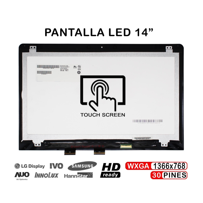 PANTALLA LED + TÁCTIL DE 14" PARA PORTÁTIL HP PAVILION X360 14-BA009NS