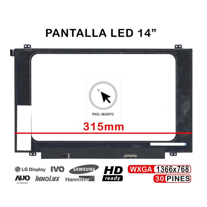 Acquista schermo LED per laptop da 14" N140BGA-EA4 C1 pixel morti da 315 mm