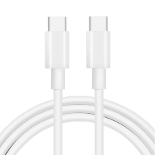 CABLE USB-C CARGA RÁPIDA DE 140W - 240W CON CHIP E-MARK 1.80M BLANCO