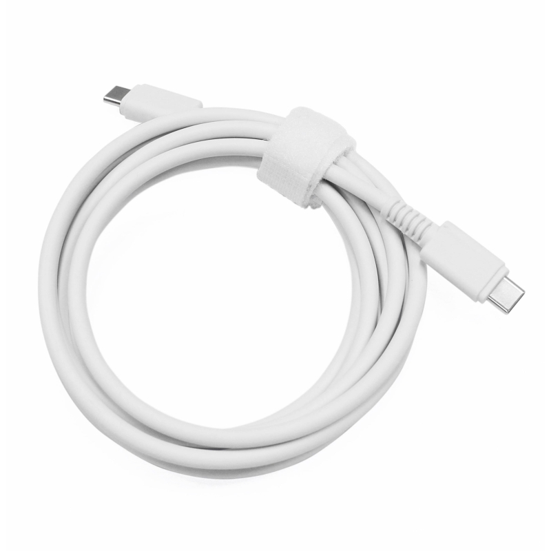 Cavo USB-C con ricarica rapida chip e-mark da 140 W 1,80 m Bianco