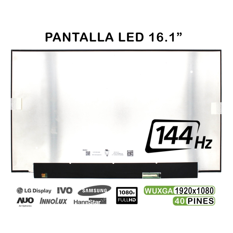 Schermo LED per laptop da 16,1" N161HMA-GAK 144HZ 1920X1080 40 Pin