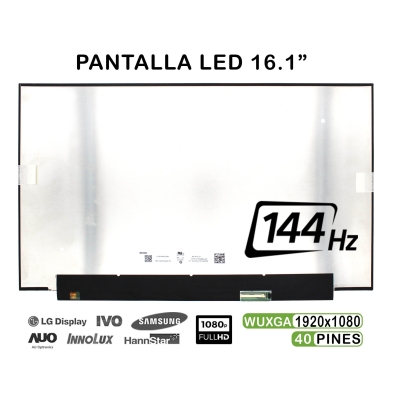 ECRÃ LED DE 16.1" PARA PORTATIL N161HMA-GAK 144HZ 1920X1080 40 PINES