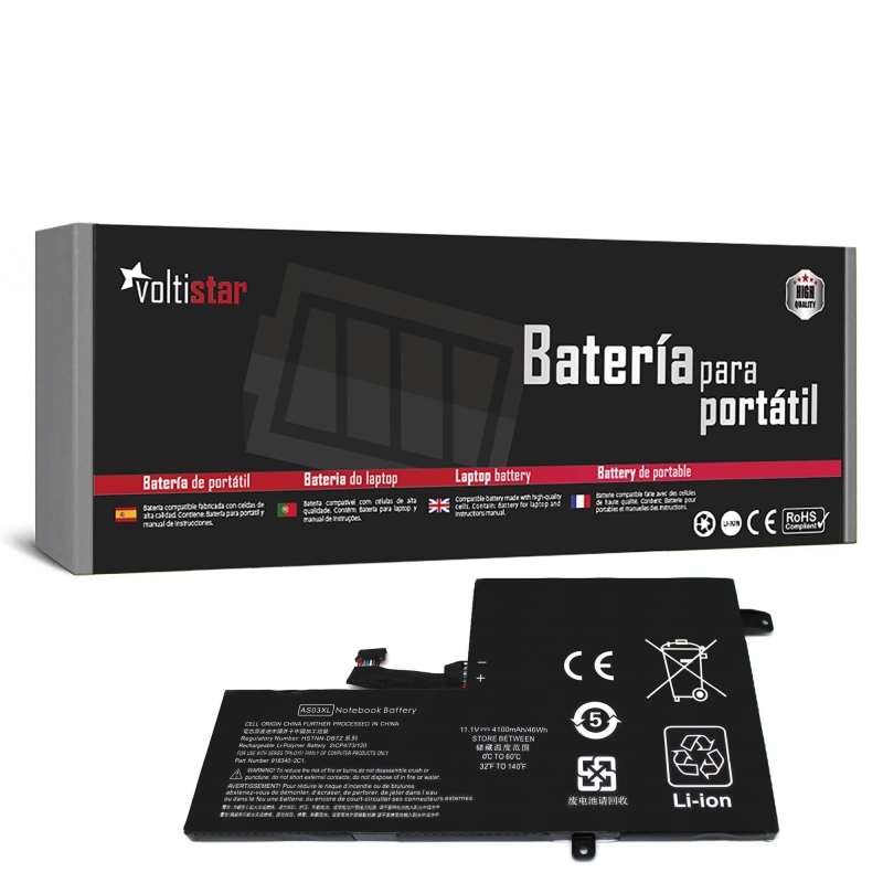 BATERÍA PARA PORTÁTIL HP CHROMEBOOK 11 G5 AS03XL HSTNN-IB7W 918340-1C1