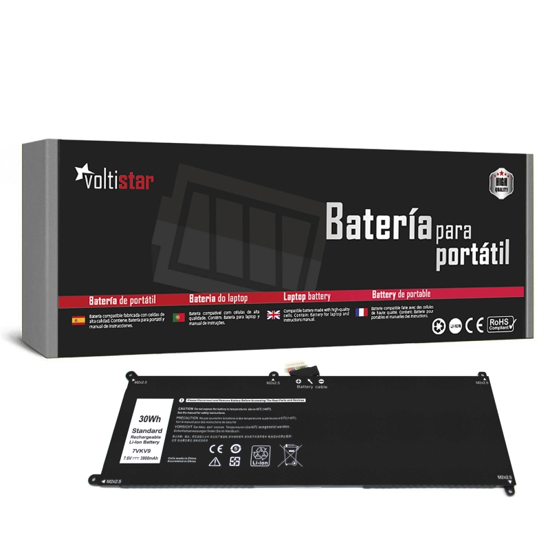 Batteria per laptop Dell Latitude 12 7275 | 07VKV9 - T02H - T02H001