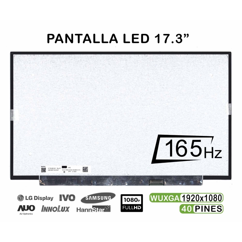 Schermo LED per laptop da 17,3" N173HME-GA1 FHD 165Hz