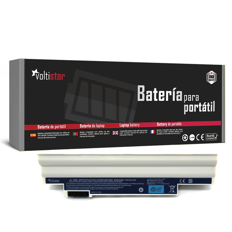 Batteria bianca Acer Aspire One Al10A31 Al10B31 Lcr17/65