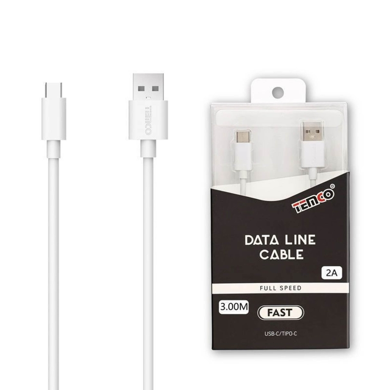 CABO USB-C 5V 2A 3M EM BRANCO