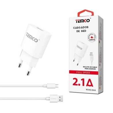 Acquista Pacchetto caricabatterie USB 2.1A + cavo micro USB 2A 1m | Bianco