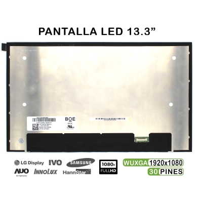 ECRÃ LED DE 13.3" PARA PORTATIL NV133FHM-N49 30 PINES
