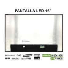 ECRÃ LED DE 16" PARA PORTATIL LP160WU1-SPF1 NV160WUM-N43 V8.0 FHD 30 PINES