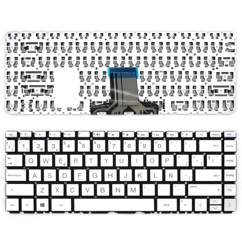 TECLADO PARA PORTÁTIL HP 14S-DQ1020NS 14S-DQ1021NS PLATA