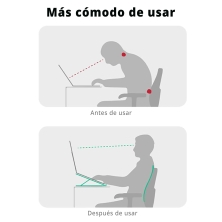 SUPORTE PARA PORTÁTIL DE ALUMÍNIO COM 6 NÍVEIS DE AJUSTE