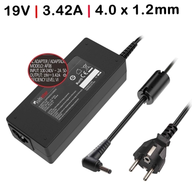 CARREGADOR PARA PORTATIL ASUS X553MA 19V 3.42A 65W 4.0*1.2MM