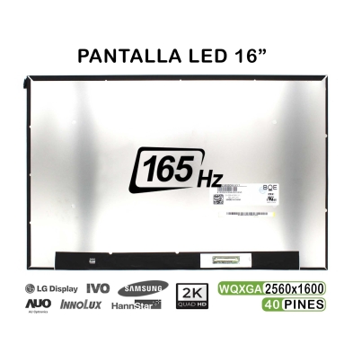 Comprar pantalla LED 16" para portátil NE160QDM-NY1 165Hz
