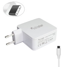 CARGADOR MULTIVOLTAJE USB-C PARA PORTÁTIL 5V-20V 2.25A 45W BLANCO