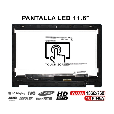 PANTALLA TÁCTIL LED DE 11.6" PARA PORTÁTIL ACER CHROMEBOOK CP311 CON MARCO
