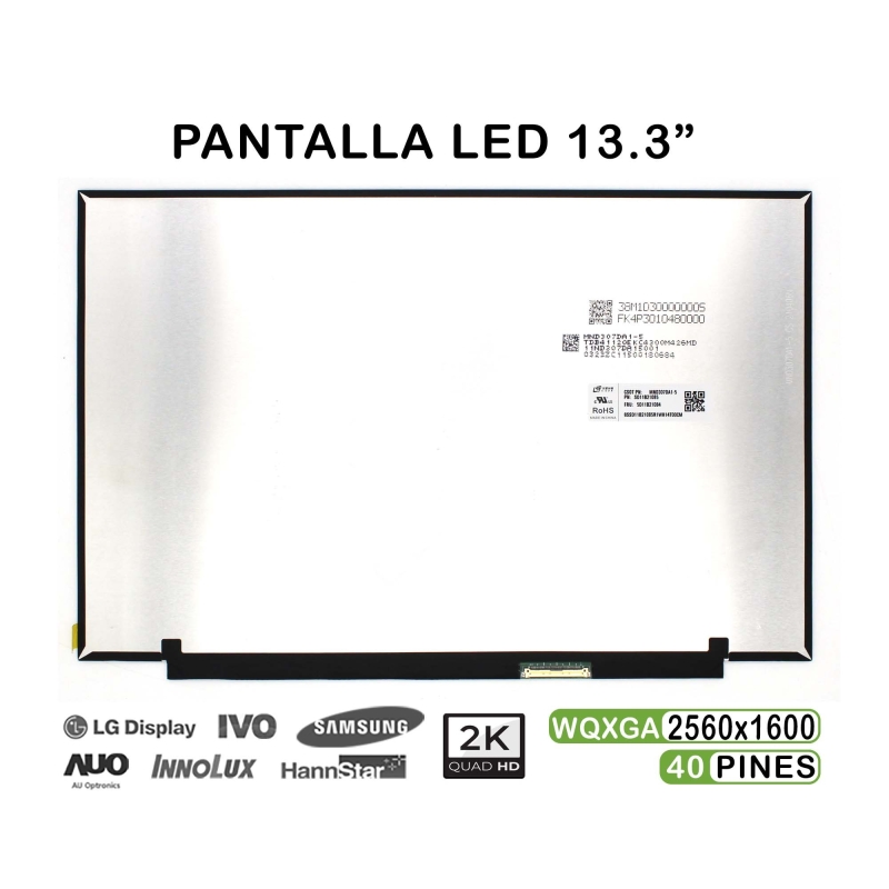 ECRÃ LED DE 13.3" PARA PORTATIL MND307DA1-5 40 PINES