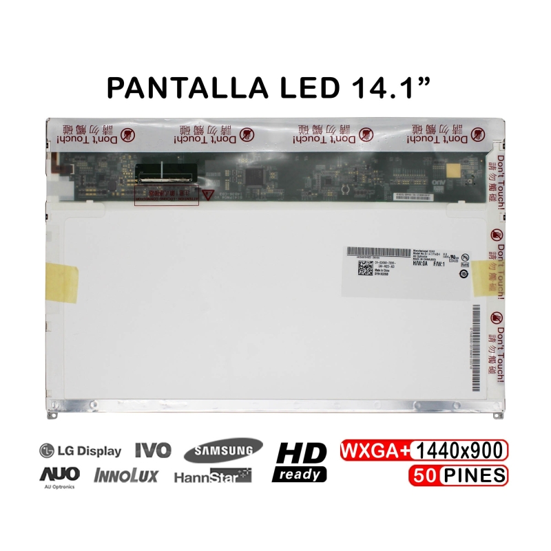 ECRÃ LED DE 14.1" PARA PORTATIL B141PW04 V0 HW0A