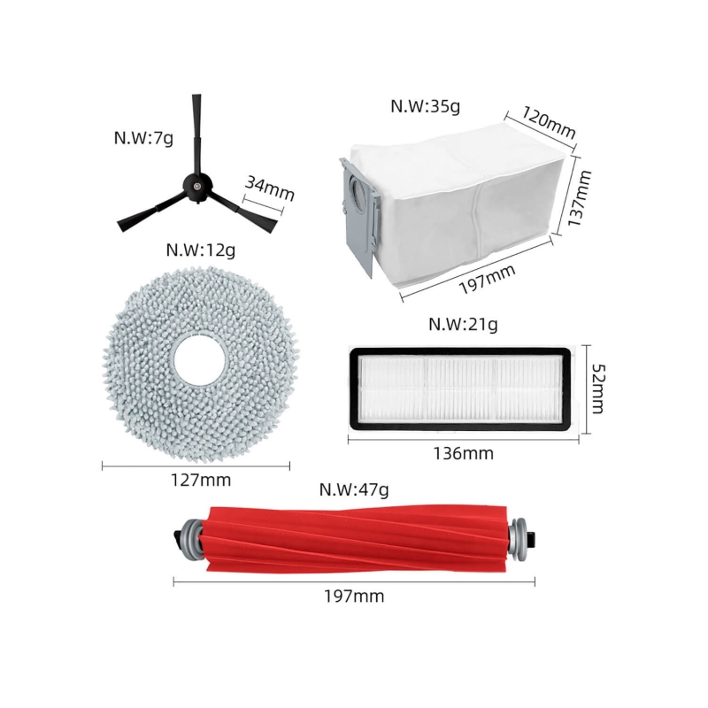 Kit di sostituzione Roborock Qrevo Pro/Qrevo MaxV