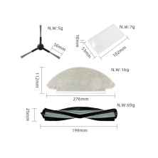 Kit de substituição Viomi Alpha 2 Pro/V5 Pro/V5