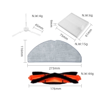 Kit de peças sobressalentes Xiaomi S20/D106