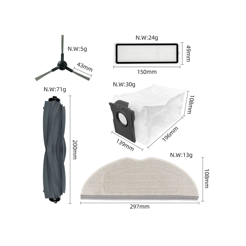 Kit ricambi Dreame Mova S10/S10 Plus