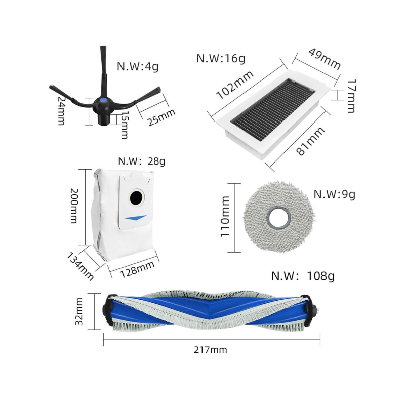 Kit di sostituzione Ecovacs Deebot X5 Pro