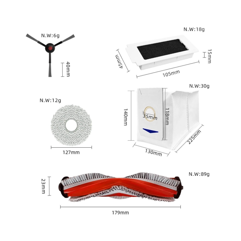 Kit ricambi Yeedi M12 Pro Plus