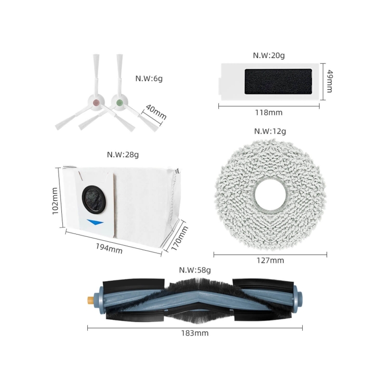 Kit di sostituzione Ecovacs T20 Pro