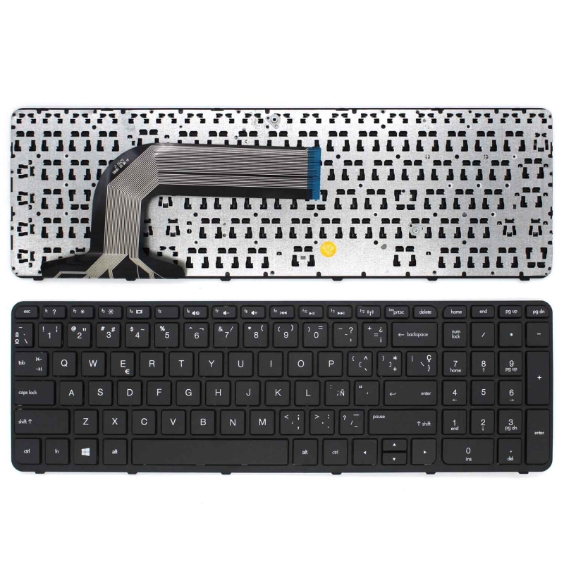 TECLADO HP PAVILION 17-E 17-N COM QUADRO INTRO PEQUENO PARA PORTATIL