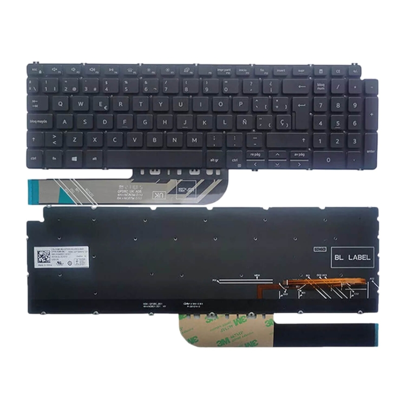 TASTIERA DEL COMPUTER PORTATILE PER DELL INSPIRON 5000 5590 5591 5593 5594 5598 P42E P88F P90F G7P48 NERO