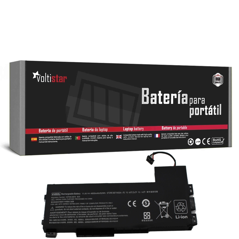 Batería para portátil HP ZBook 15 G3 15 G4 | VV09XL 808452-001