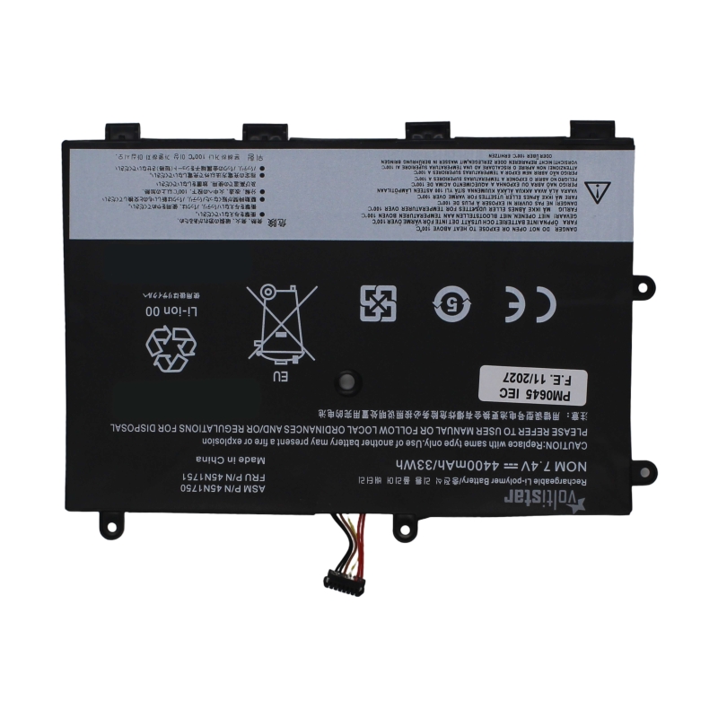 BATTERIA PER COMPUTER PORTATILE PER LENOVO 45N1750 45N1748 45N1749 45N1751 7.4V 4300mAh