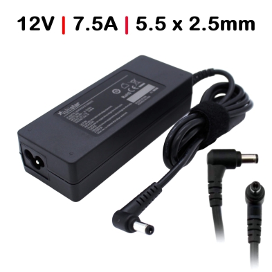 CARICABATTERIE PER COMPUTER PORTATILE QNAP TS-431P 90W 12V 7,5A 5,5x2,5MM