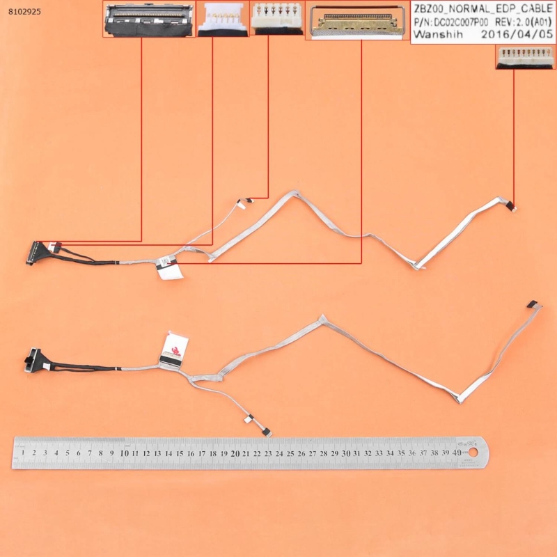 CABLE FLEX LCD PARA DELL LATITUDE E7250 SERIES DC02C007P00