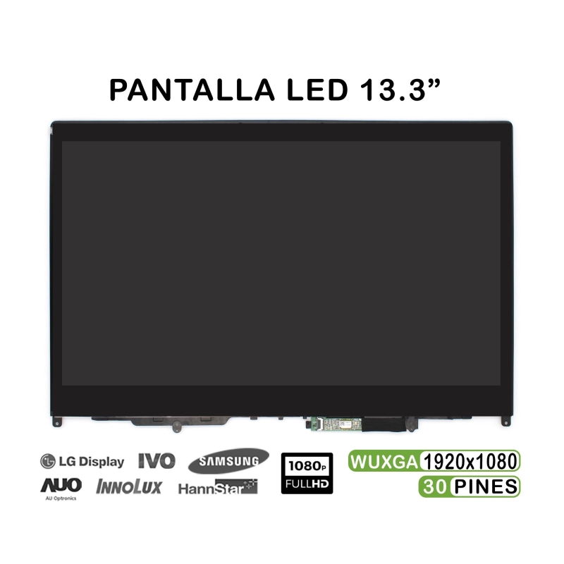 ECRÃ COM TÁTIL DE 13.3" PARA PORTATIL LENOVO THINKPAD X380 YOGA 20LH FHD 02DA168 REMODELADO