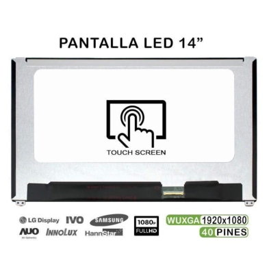 ECRÃ LED DE 14" PARA PORTATIL DELL LATITUDE E7490 B140HAK02.2 LP140WF5-SPM1 TÁTIL