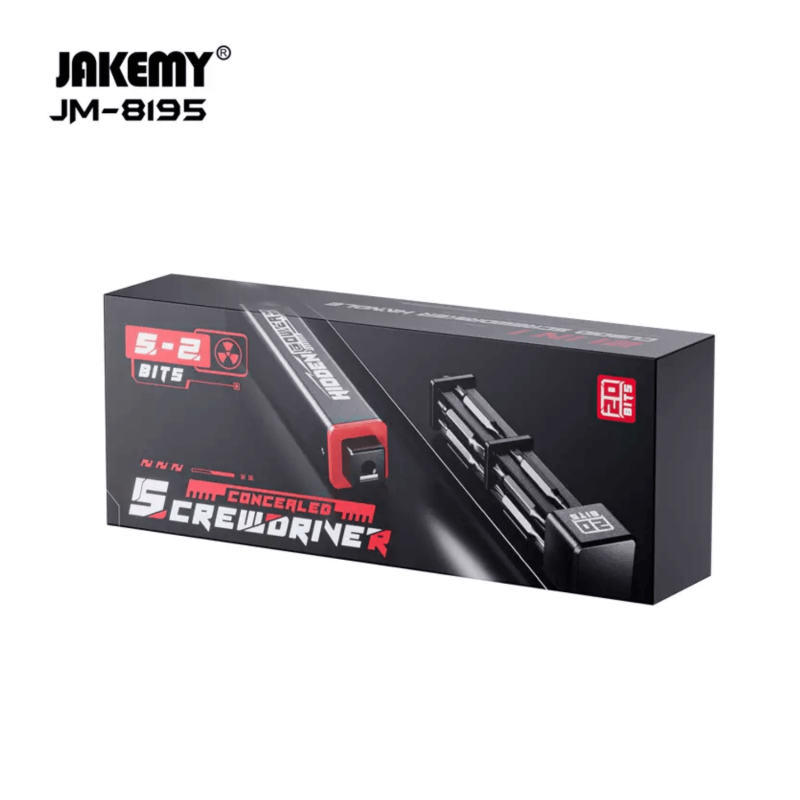 KIT DI CACCIAVITI CON 20 PUNTE DI ALTA QUALITÀ JAKEMY JM-8195
