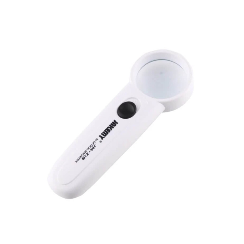 LENTE D'INGRANDIMENTO OTTICA PORTATILE X8 CON LUCE LED JAKEMY JM-Z19