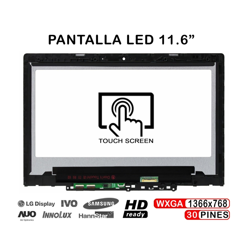 ECRÃ LED REMODELADO DE 11,6" PARA LENOVO WINBOOK 300E 2ª GER 5D10T45069