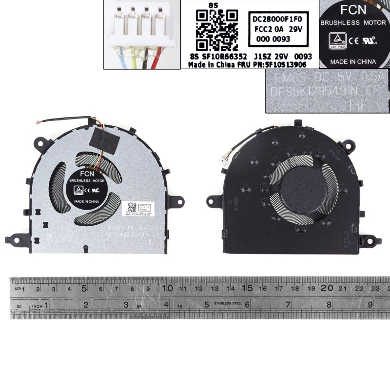 Ventola per portatile per Lenovo 15-ARE IIL 2020 Air 15ITL 2021